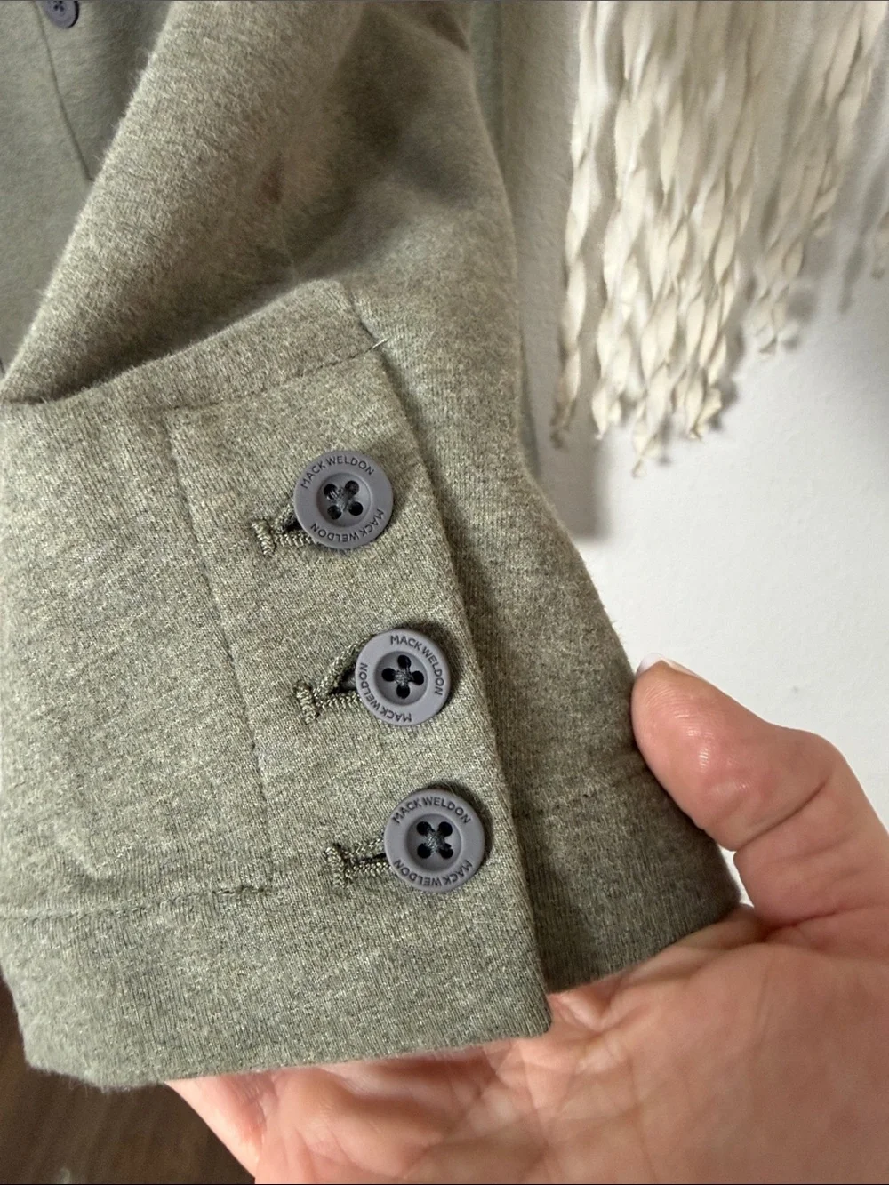 Mack Weldon Ace Blazer in Sage Heather Size Large